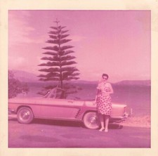 ANCIENNE PHOTOGRAPHIE VOITURE ANCIENNE CABRIOLET DECAPOTABLE RENAULT FLORIDE?