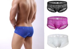 SLIP TRANSPARENT FLEURS M L XL