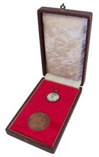 Coffret médaillon poilu 11ème Régiment+médaille Concours d’instruction militaire