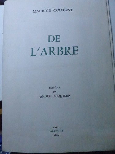 Maurice courant arbre - maurice, de