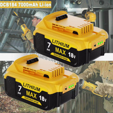 2x Pour batterie DeWalt DCB184