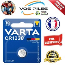 Pile bouton VARTA Lithium 3V Blister CR1220 DL1220 BR1220 ECR1220 EL1220 35 mAh