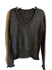 CAROLL  pull col v gris foncé