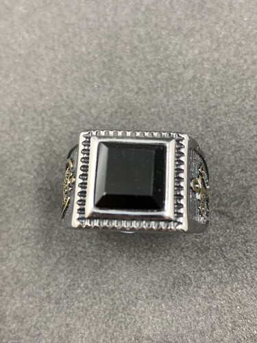 Bague maçonnique acier - bague, en