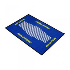 Tapis paillasson Biketek bleu blanc jaune pour moto paddock atelier maison FIM