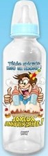 BIBERON Bleu Homme JOYEUX ANNIVERSAIRE Cadeau Humour NEUF pas cher