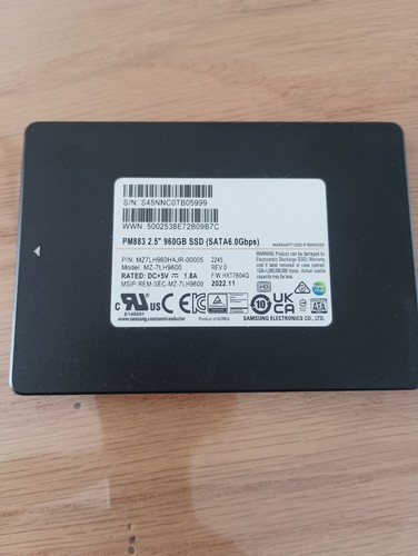 Pm883 960go ssd entreprise - pm883,