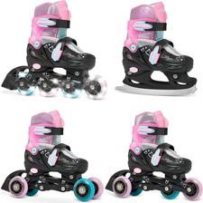 Roller Loret Glitter + patin à roulette + patin à glace + triskate Enfant Mixte