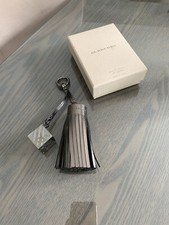 Porte-clés,bijou de sac BURBERRY gris bronze + gloss rose