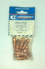 x24 Tubes Contact MIG M8x30mm Alu fil 1mm W00001085340.003.176 SAF FRO Lincoln