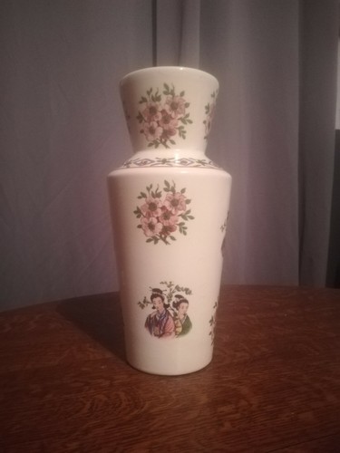 Vase chinois blanc decor - blanc,