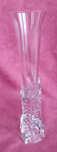 Superbe vase soliflore - , cristal