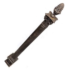 Départ de rampe d'escalier en fonte époque Napoléon III