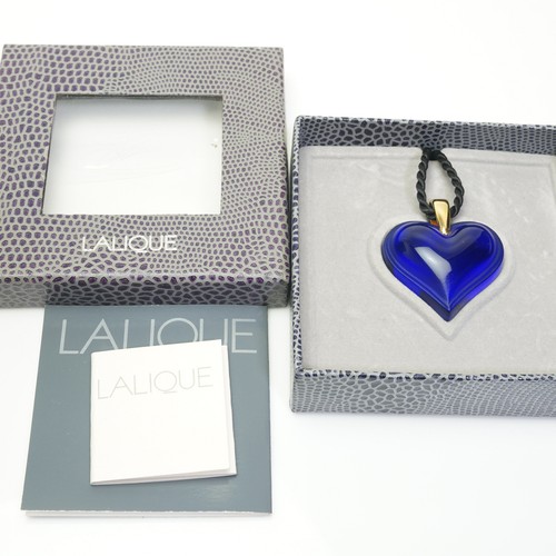 Collier pendentif coeur - , bleu