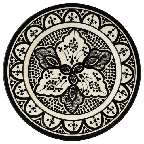 Assiette céramique noire - assiette,