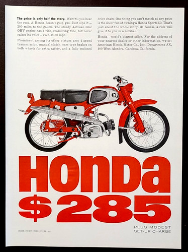 Honda 50cc motorcycle - motorcycle, original