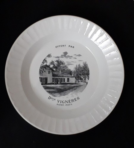 Ancien plat rond creux - ancien,