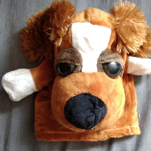 Doudou peluche tête chien - doudou,