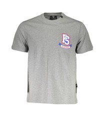 Philipp Plein Sport T-Shirt Encolure Ronde Gris Logo Ps Homme Taille M