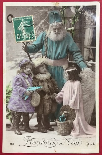 Carte postale ancienne père - carte,