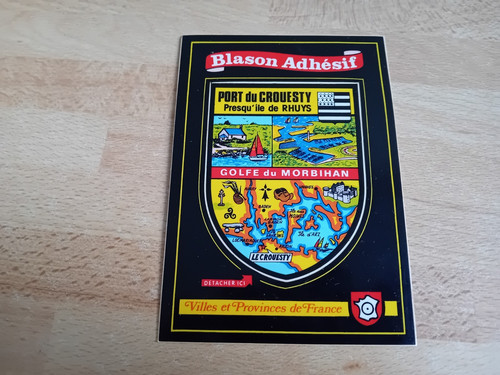Carte postale blason adhésif - blason,