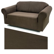 Stretch Suede Mocha Furniture Slipcover Sofa 734