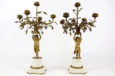 Ancienne paire de candélabres