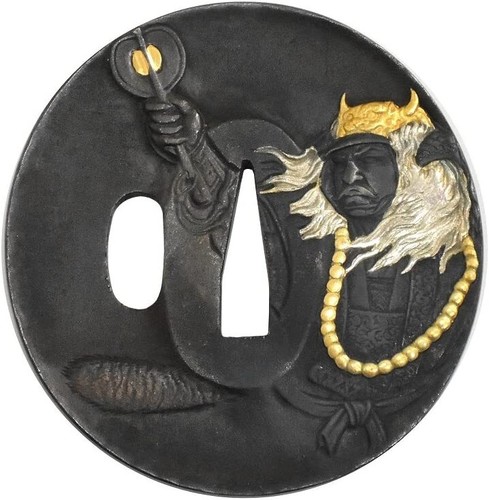 Garde épée japonaise tsuba - épée,
