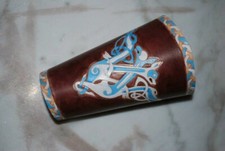 Bracelet style viking Canon d'avant bras cuir medieval celtic