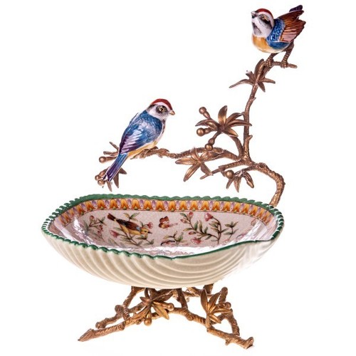 Bol porcelaine avec bronze - en,