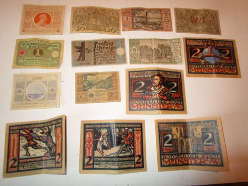 Lot billets allemands - lot,