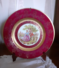 LIMOGES ASSIETTE EN PORCELAINE DECOR FRAGONARD