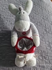 doudou peluche âne gris