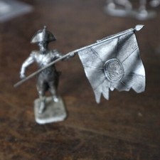 Soldat plomb mhsp napoleon 1er empereur francais empire VOLTIGEUR AU DRAPEAU