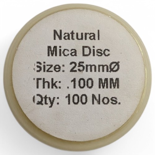 Disque mica naturel 25mm ø - disque,