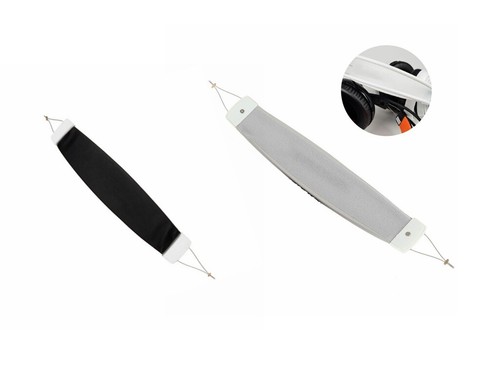 Black gray elastic headband - elastic,