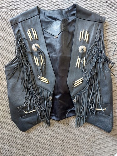 Gilet frange vintage - frange,