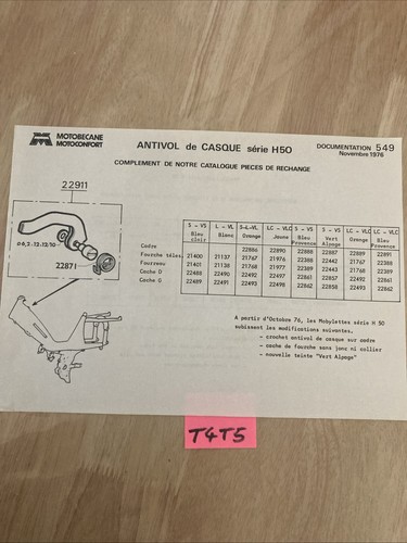 1976 note technique
