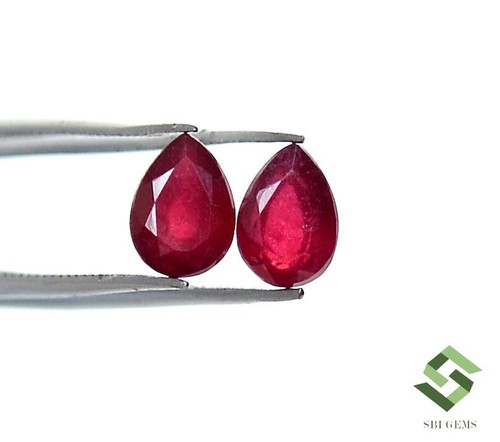 75x5 naturel rubis poire - 6.75x5,