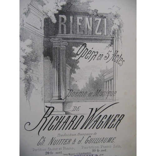Wagner richard rienzi opéra - wagner,