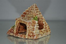 Aquarium Petit Ruine Pyramide Cacher Décoration 12 x 11 CM Éleveur Cacher