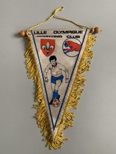 LOSC Lille rare grand fanion vintage foot football pennant banderin