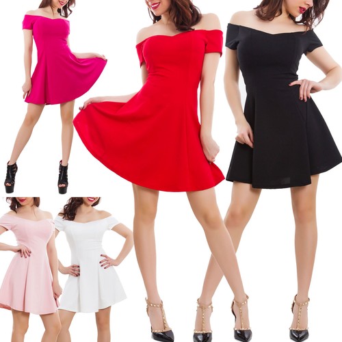 Robe femme minirobe évasée - robe,