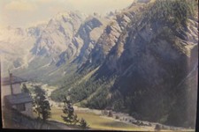 Diapo 6x9 Ektachrome Kodak Vintage St Véran Hautes Alpes 1958 color slide photo