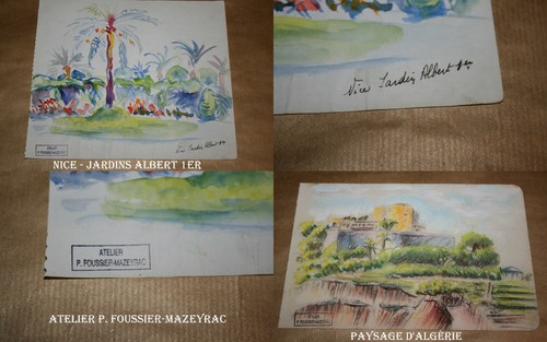 Aquarelles originales p - de,