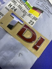logo Badge Emblème TDI ROUGE