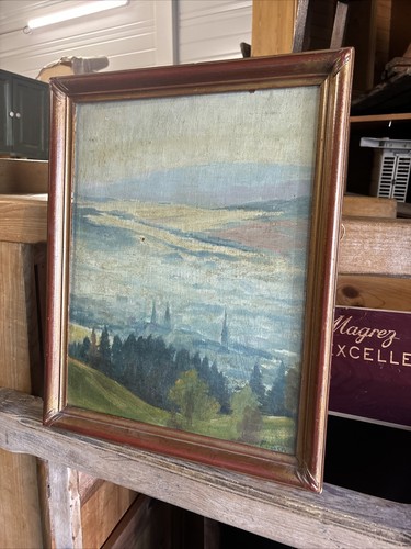 Ancien tableau montagne suisse - ancien,