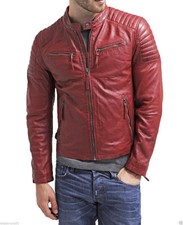 Blouson en cuir d'agneau
