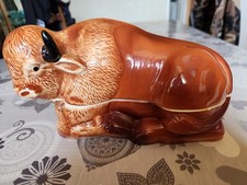 terrine zoomorphe Michel Caugant Bison