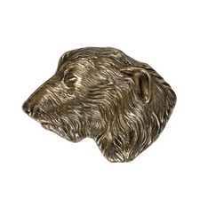 Lévrier irlandais plaque en bronze froid Art-Dog